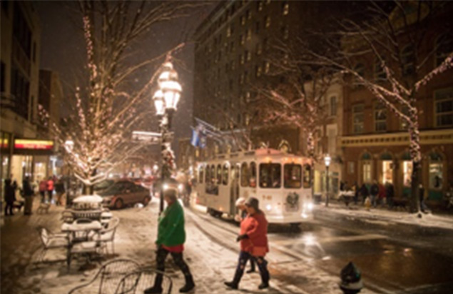 Ride the Free Christmas City Trolley