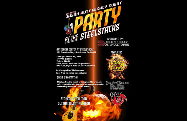2nd Annual Jason Kutt Legacy Event, Party at the SteelStacks